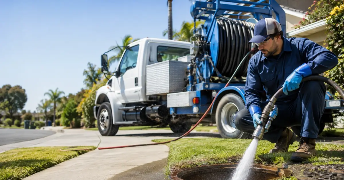 Hydro jet sewer cleaning San Bernardino