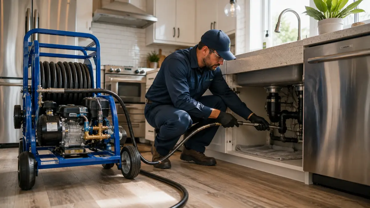 Kitchen Drain Hydro Jetting in San Bernardino