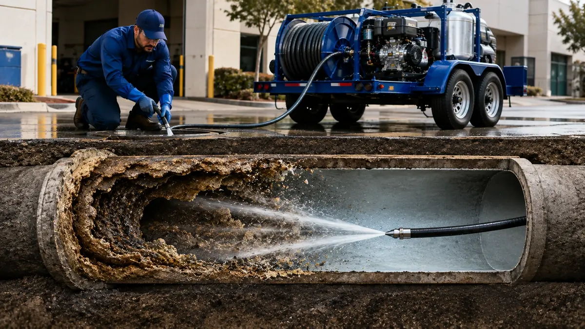 Sewer Pipe Descaling in San Bernardino